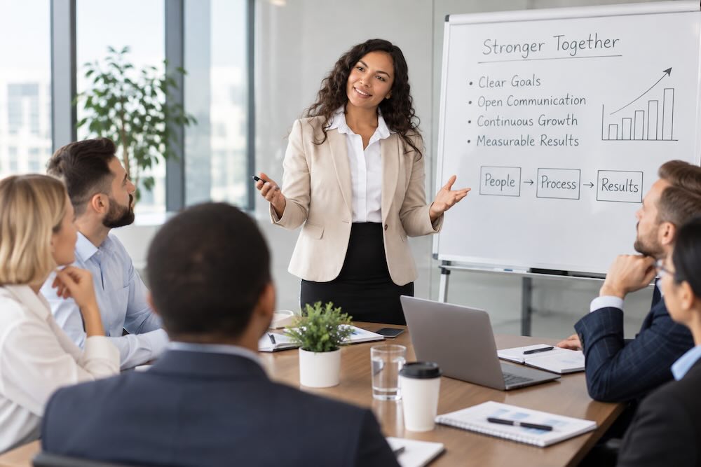 hungry woman at work coaching session